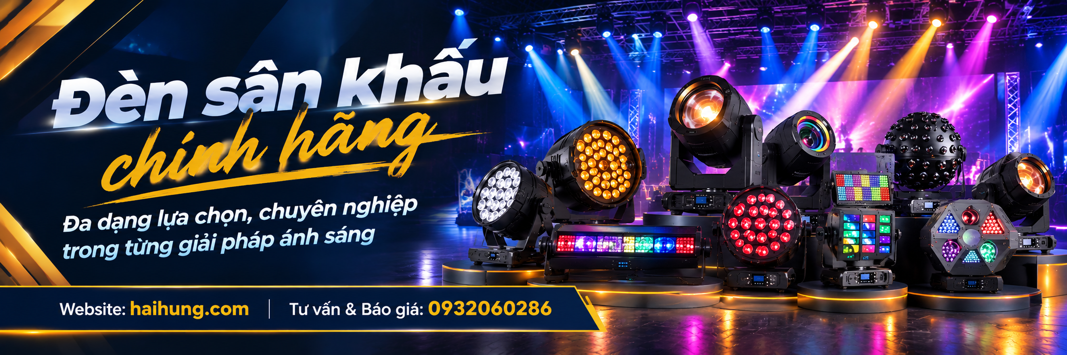 Đèn sân khấu chính hãng - Đèn chiếu sáng sân khấu chuyên nghiệp